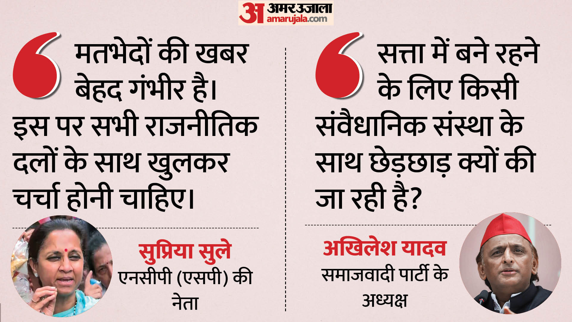 सु्प्रिया सुले और अखिलेश यादव