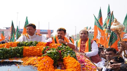 देवबंद में रोहाना टोल प्लाजा पर स्वागत के दौरान बोलते भाजपा के राष्ट्रीय अध्यक्ष नितिन नवीन।