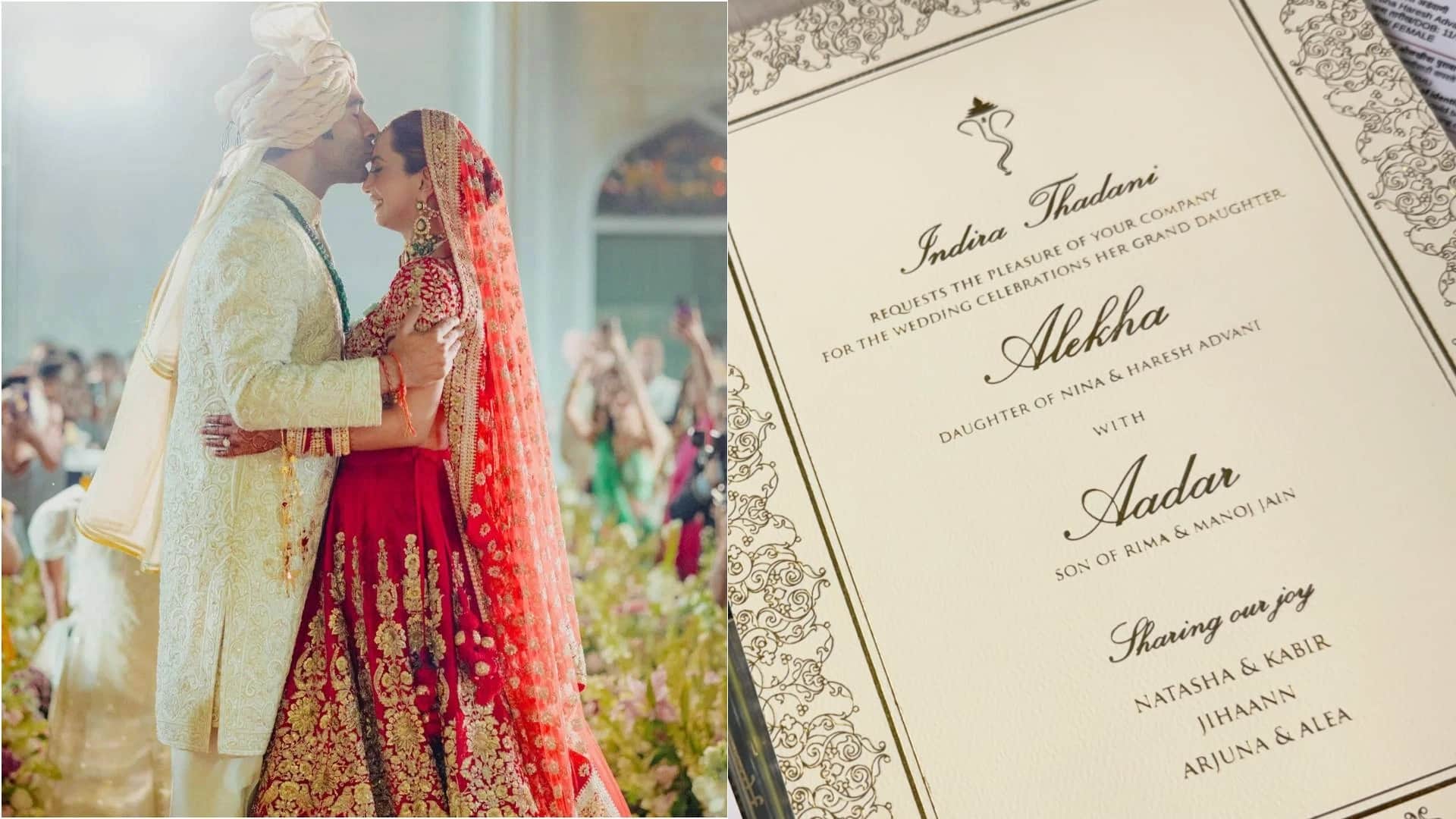 Aadar Jain and his wife Alekha Advani registered their marriage in Mumbai shared post