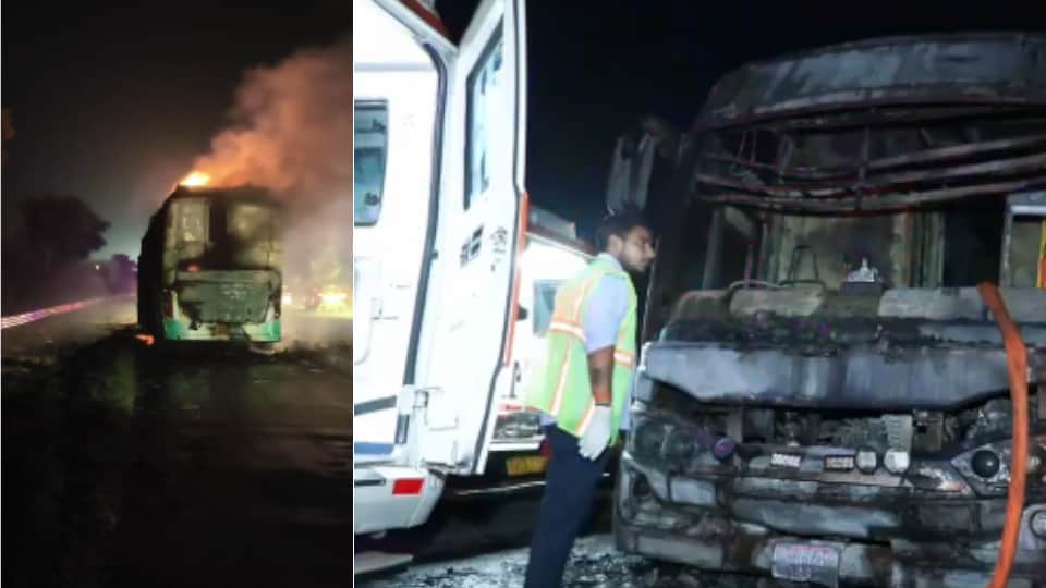 Greater Noida Yamuna Expressway bus fire accident Young woman who survived accident recounts her story