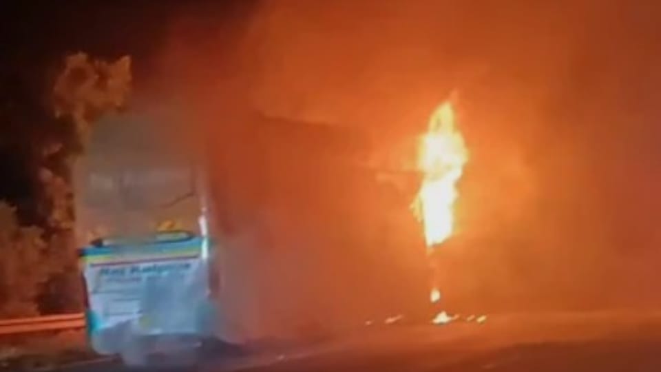 Greater Noida burning bus DNA testing to identify three bodies
