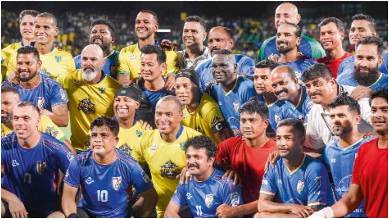 Brazil Legends edge India All Stars 4-3; Fernandinho hits hat-trick in Return of the Titans clash