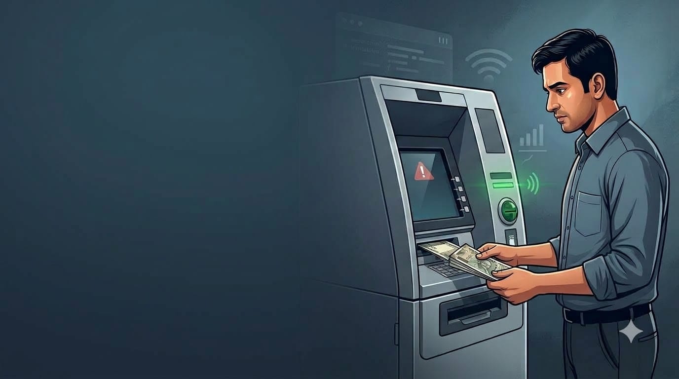 What to do if money was deposited in a cash deposit machine but did not reach the bank account