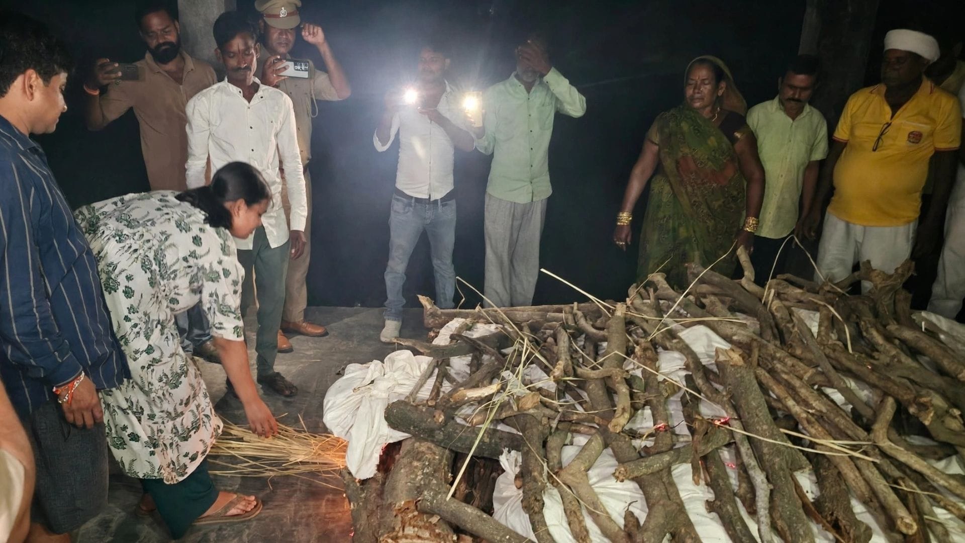 Shambhupur Massacre Sunil spirit used possess Arvind no male member left in family funeral pyres lit