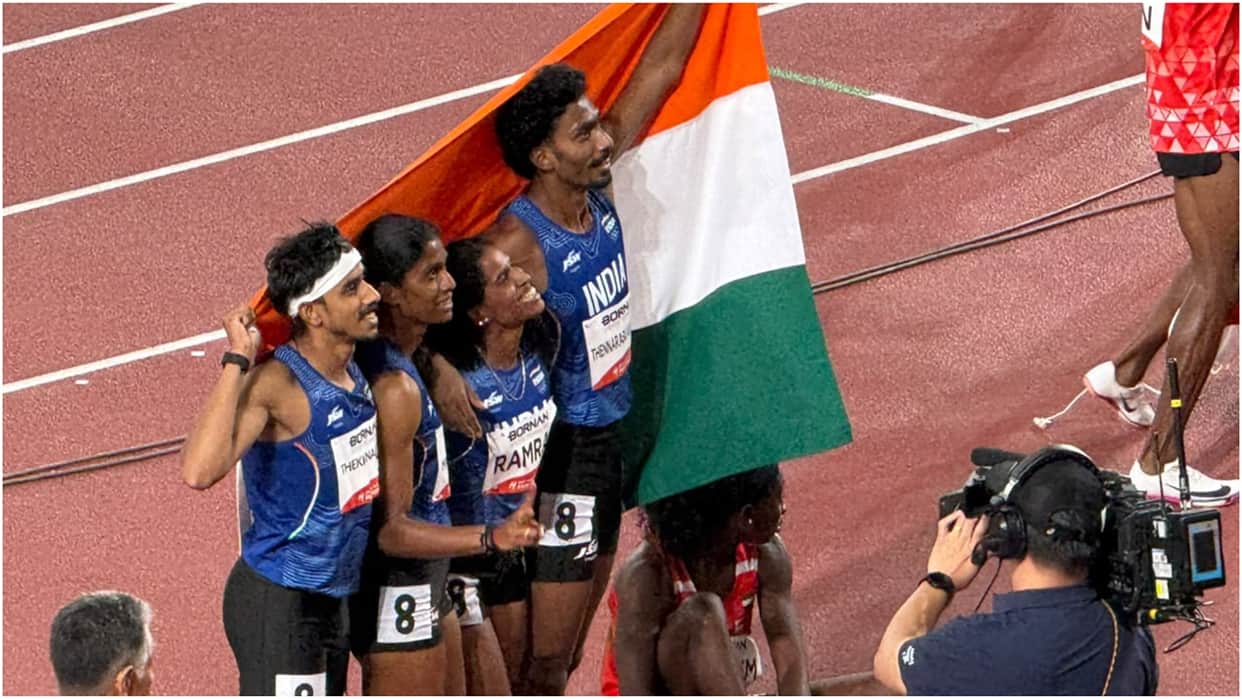 India Win Silver in Mixed 4x400m Relay, Continue Medal Run at Asian Games