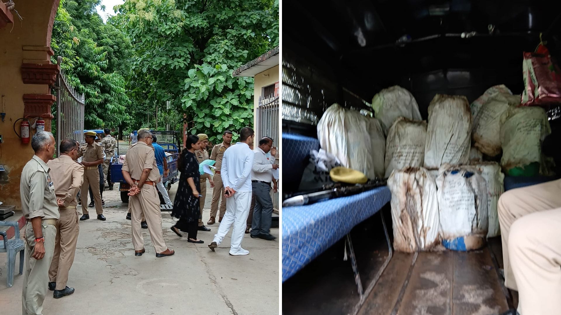 गाजीपुर की अफीम फैक्ट्री पहुंची जैतपुरा पुलिस।