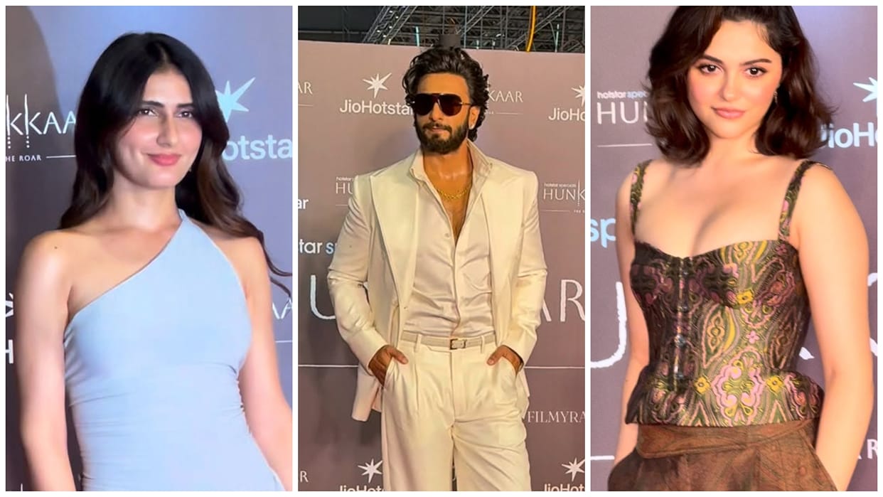 Ranveer Singh Fatima Sana Shaikh Aneet Padda And Ravi Bhagchandka Attend Hunkkaar Special Screening