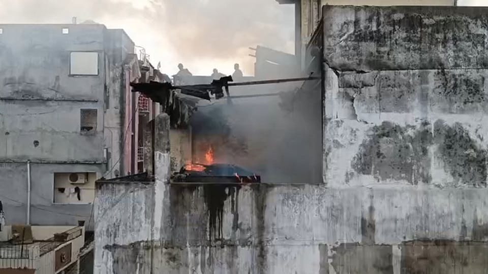 Fire breaks out in textile warehouse in haldwani