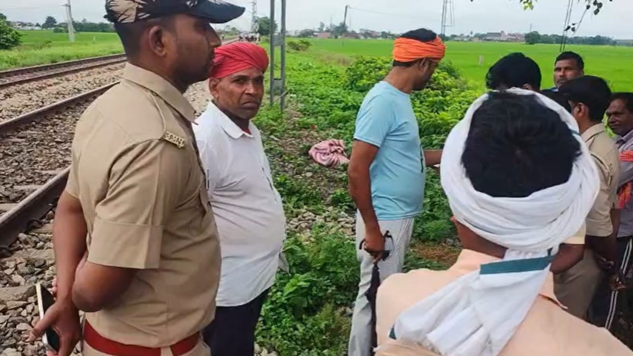 Two laborers killed after struck train both returning home along railway tracks police arrived scene