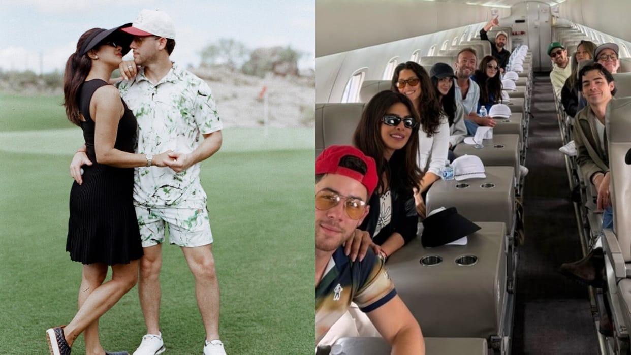 Nick Jonas gives a glimpse of his perfect birthday week thanks wife Priyanka Chopra as they steal a kiss