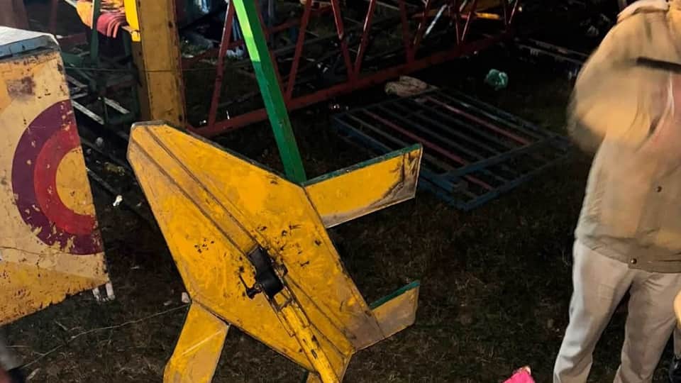 man and a woman were injured when a swing broke at the Nanda Devi fair almora