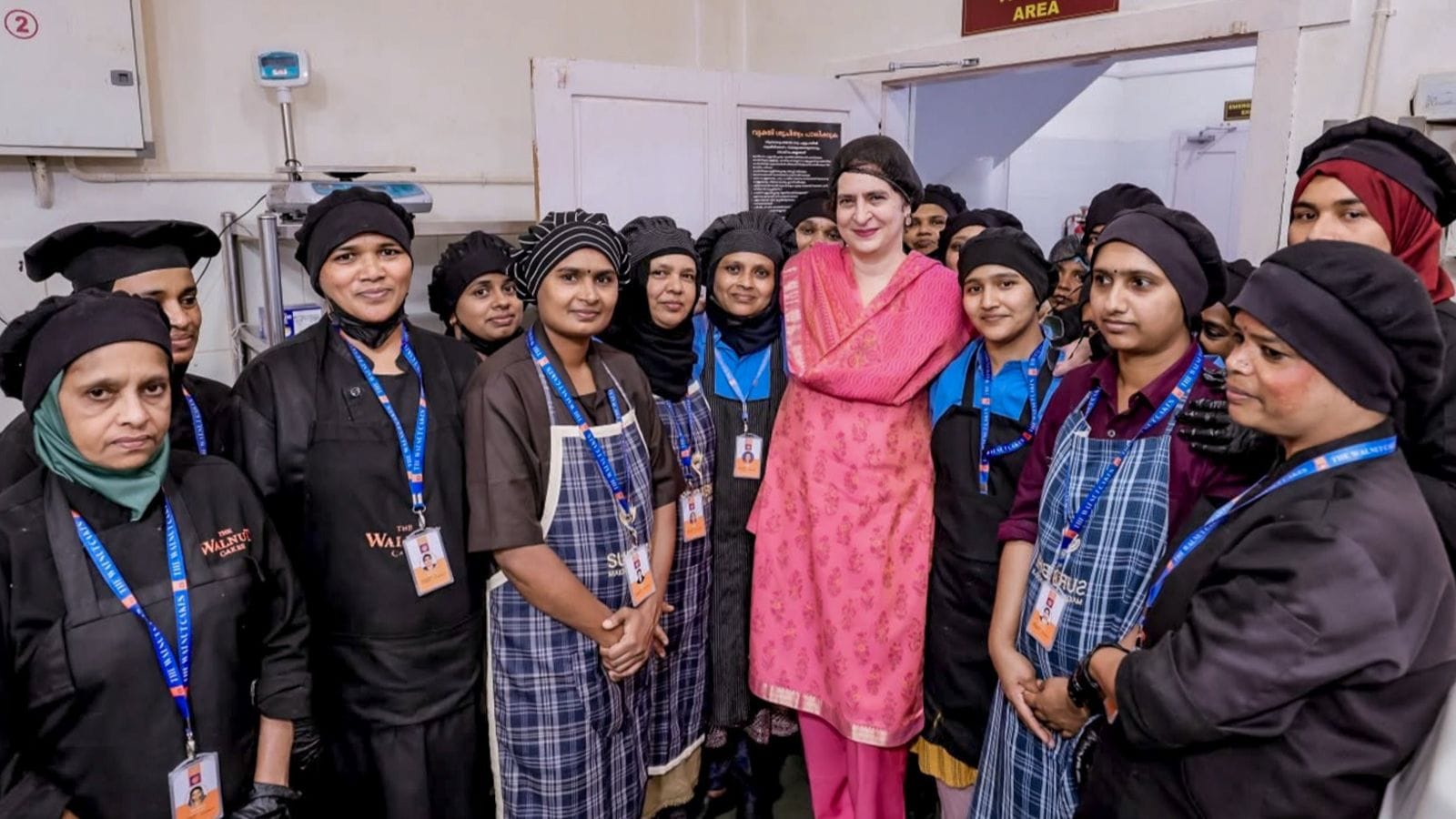 Priyanka Gandhi bakes cake and cupcakes during Wayanad visit photos