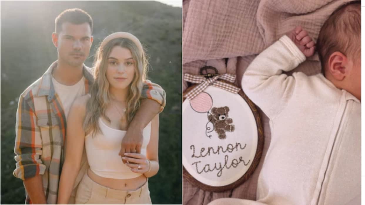 twilight fame actor Taylor Lautner and wife Taylor Tay Lautner welcomed their daughter