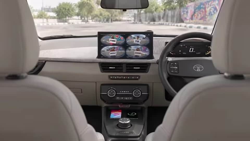 Tata Aeris Interior Teased Ahead of September 25 Launch; Reveals 360-Degree Camera and Dual Wireless Charging