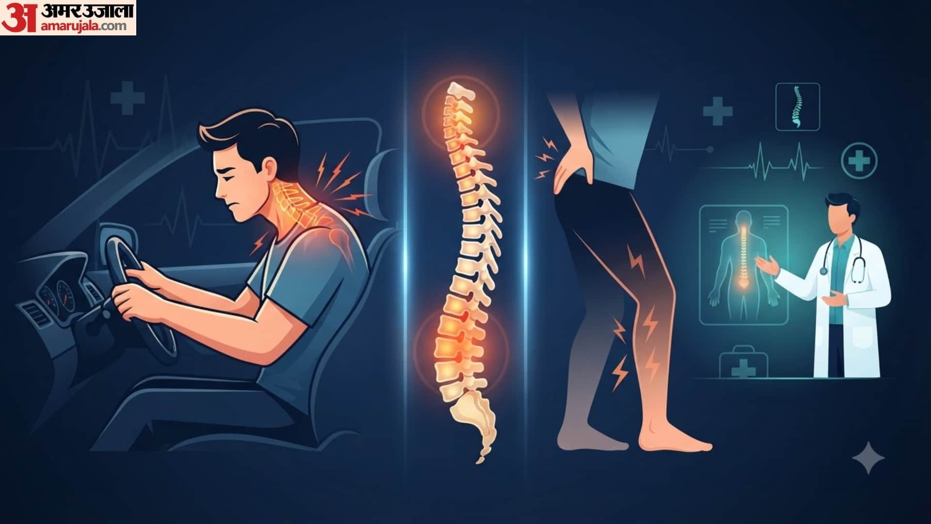 tips for take care of spine for drivers in hindi how to sit while driving to avoid back pain