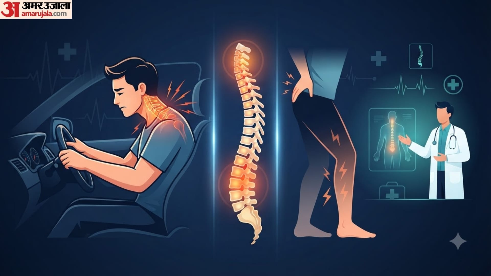 tips for take care of spine for drivers in hindi how to sit while driving to avoid back pain