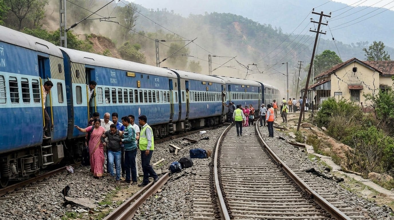 What To Do If An Earthquake Occurs While You Are On A Moving Train mein earthquake aane par kya karein