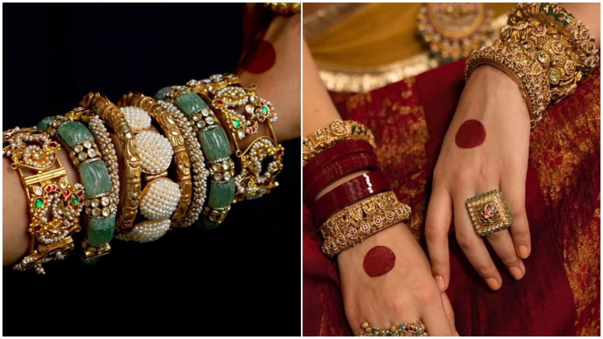 Karwa Chauth 2026: Red Chooda to Kundan Bangles Trending Styles Bangle Designs