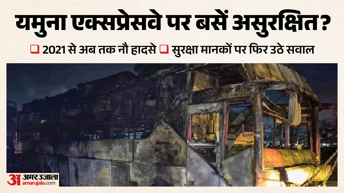 'मौत' का यमुना एक्सप्रेसवे: पांच साल में हुए नौ बस हादसे, 13 की जानें गईं; यहां देखें 2021 से अबतक के आंकड़े