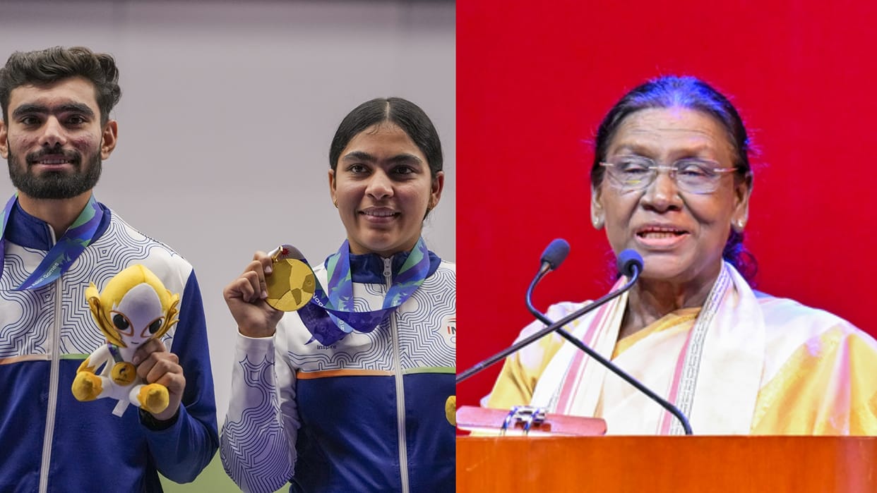 Asian Games: President Murmu Sports Minister praise shooting team for Winning medals social media reaction