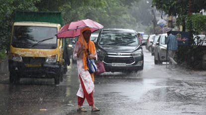 UP: Continuous rain since last night in the capital, leading to waterlogging in various areas; a sudden chill