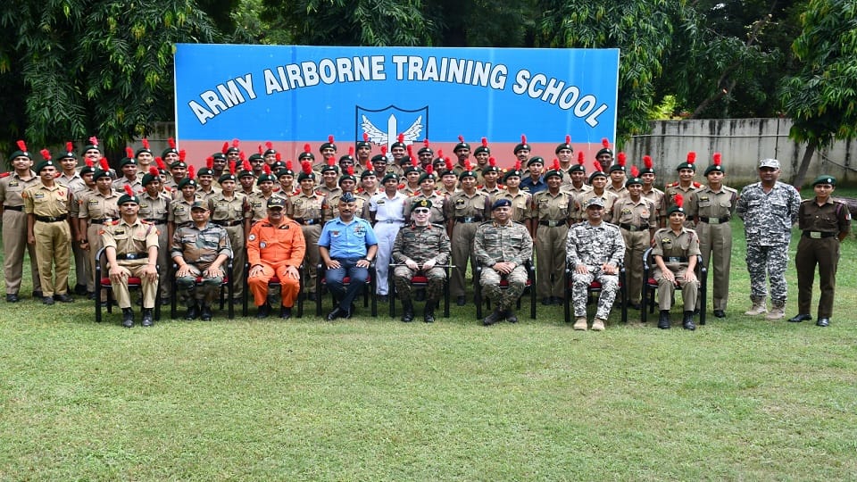 60 NCC Cadets Jump from 1,250 Feet in Agra Show Courage and Skill