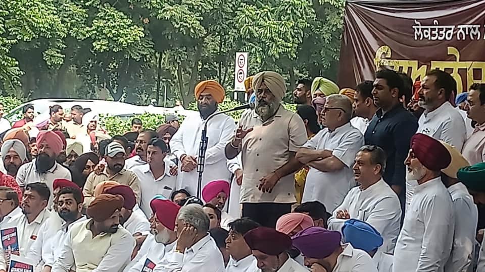 Punjab Congress march in Chandigarh Chief Election Commissioner Sachin Pilot amarinder singh raja warring