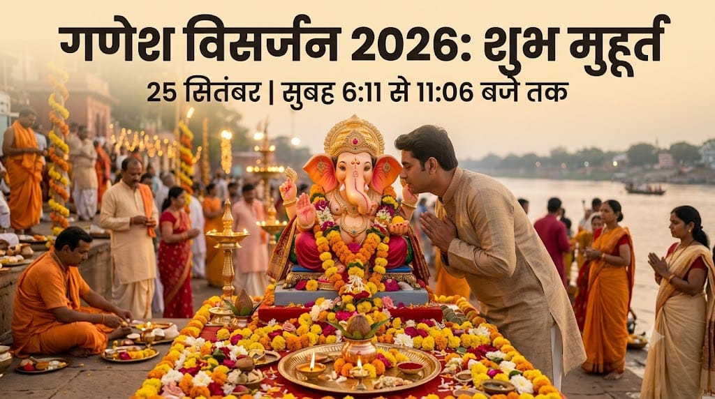 Ganesh Visarjan 2026 Know What to Say in Bappa’s Ear Before Visarjan Mantra and Shubh Muhurat