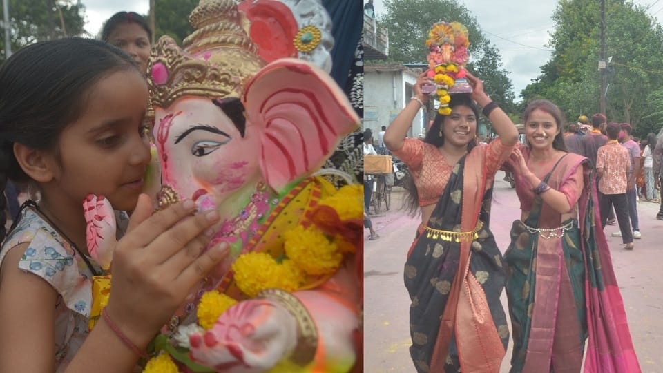 immersion procession was taken out with great fanfare to mark conclusion of Ganesh festival
