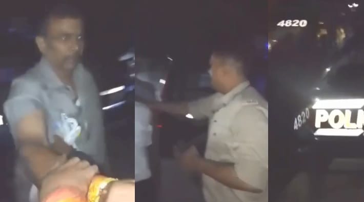 Kanpur Clash between SI and villager involving heated verbal abuse and physical altercation