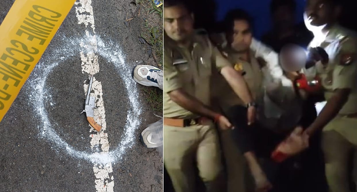 Fatehpur Police encounter with slaughter accused injured after being shot in the left leg