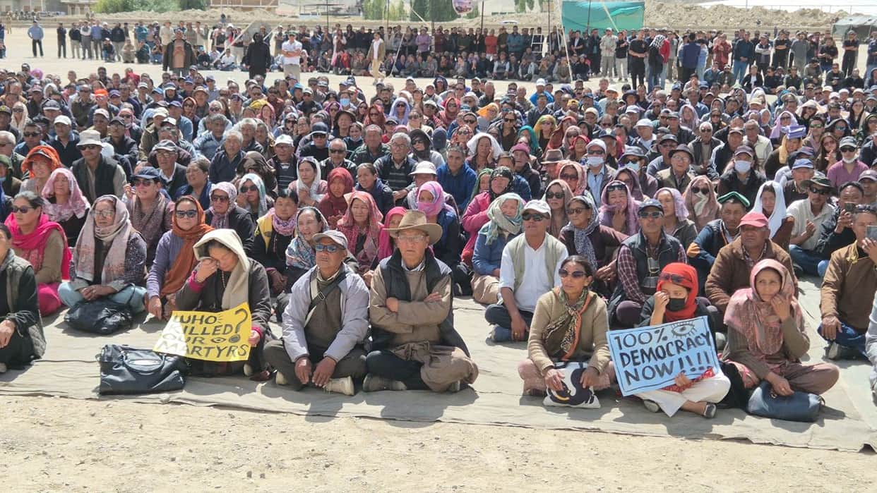 Shutdown observed on the first anniversary of Leh violence; tribute paid to the four deceased.