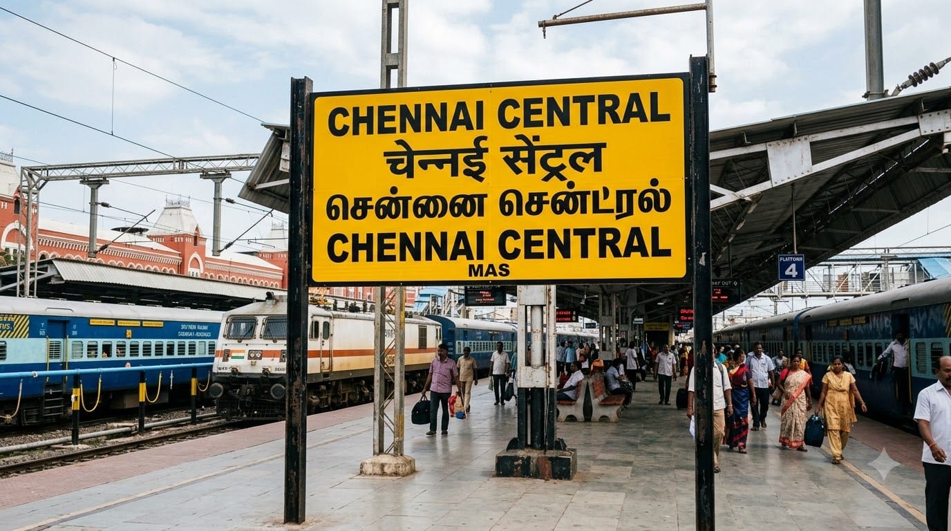 Why Are Railway Station Names Written in Yellow board par black colour se kyo likhe hote hain station ke name