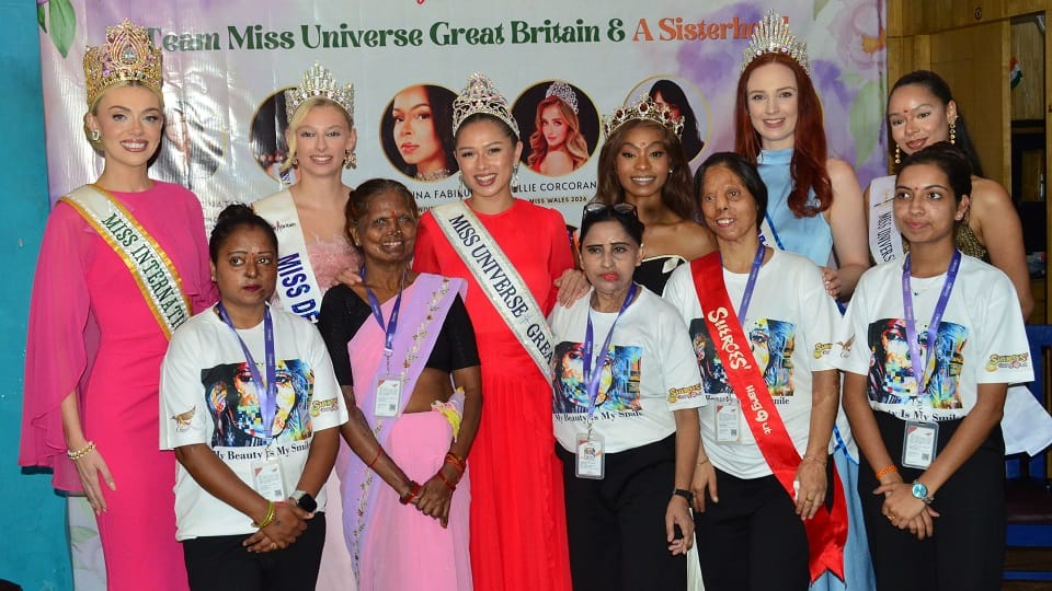 Miss Universe Great Britain team learns about pain of acid attack survivors and shares moments of joy