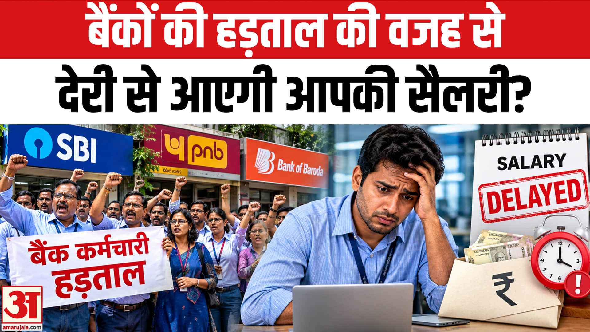 बैंकों की हड़ताल की वजह से देरी से आएगी आपकी सैलरी?