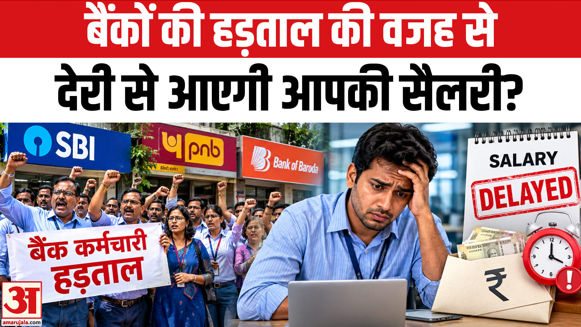 बैंकों की हड़ताल की वजह से देरी से आएगी आपकी सैलरी?