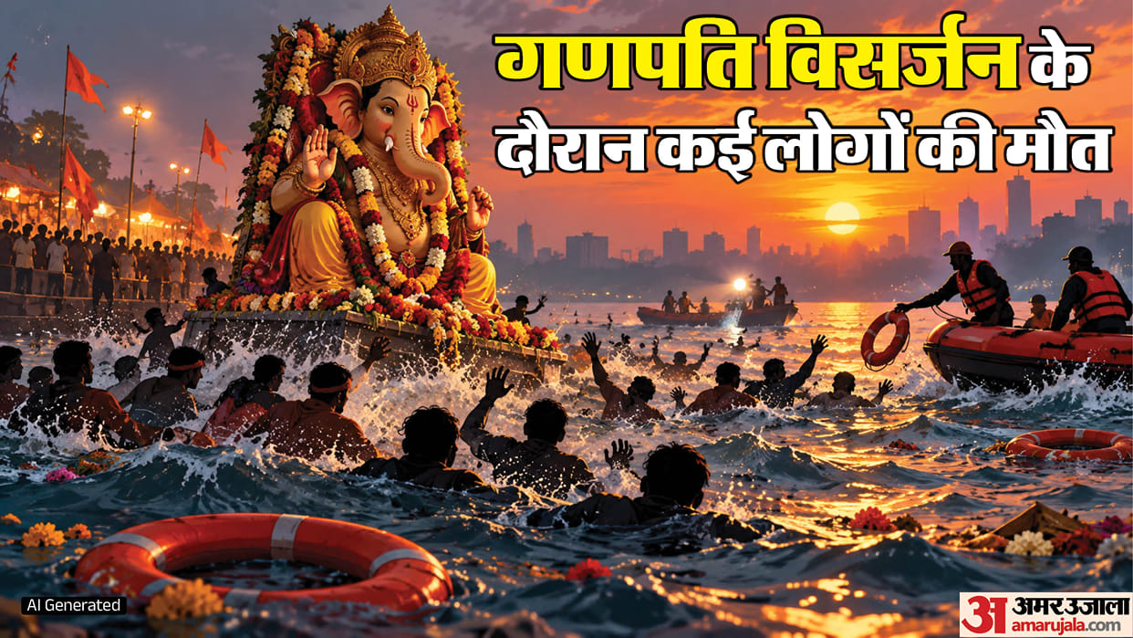 Telangana many dead separate incidents Ganpati immersion, including a police officer devotees injured.