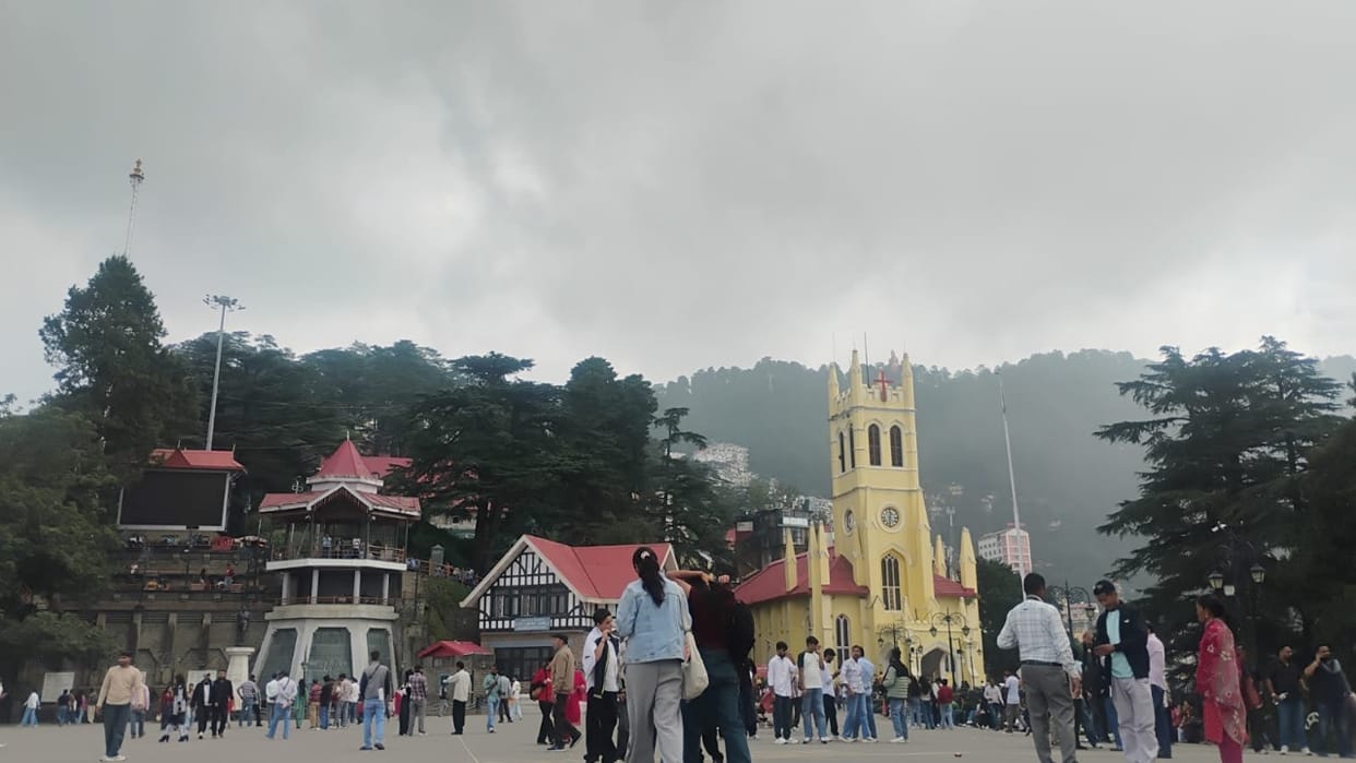 Himachal weather: Rain expected for four days; clouds over Shimla; heavy rain alert for several areas.