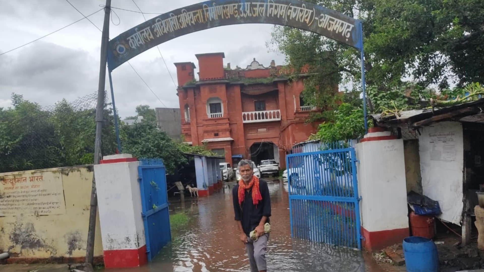 Cyclonic storm Arnab wreaks havoc Trees toppled poles fell Azamgarh Municipal Council office also inundated