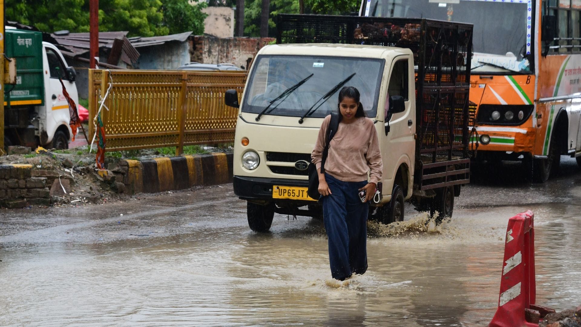 Cyclonic storm Varanasi Trees fell over 10 locations rainfall hint of early winter chill in air