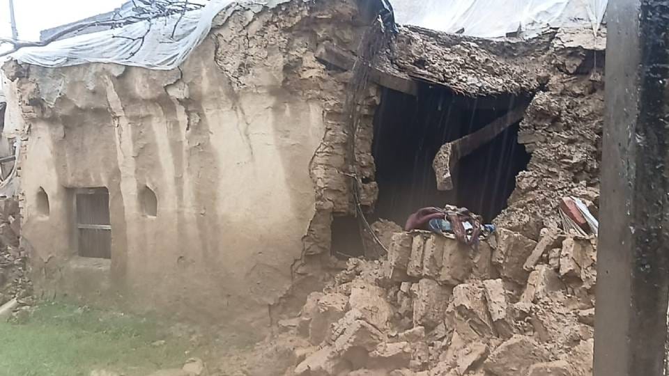 Farmer dies while three family members injured after mud walls collapse due to rain in Lucknow
