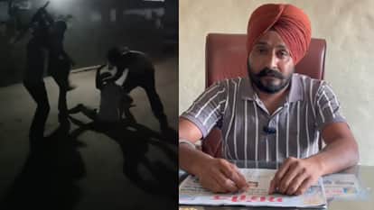 पिटाई के वीडियो पर सरपंच की सफाई