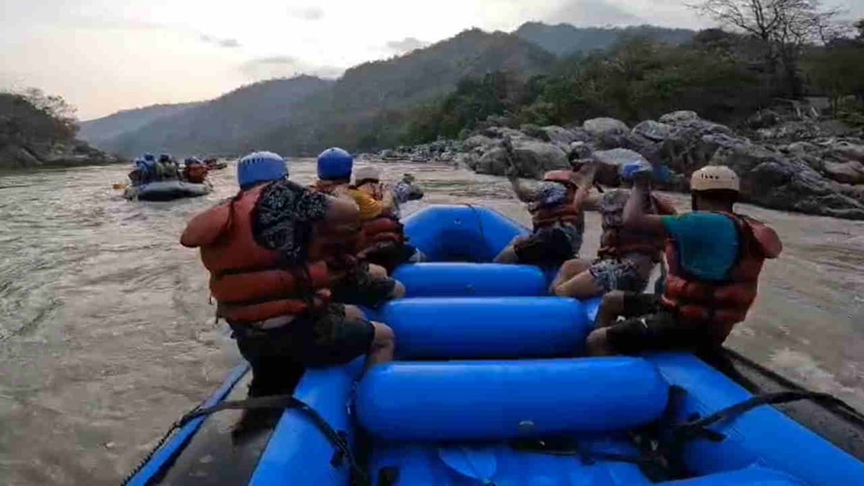 Red alert rafting activities suspended amid continuous rainfall and rising ganga water level Rishikesh News