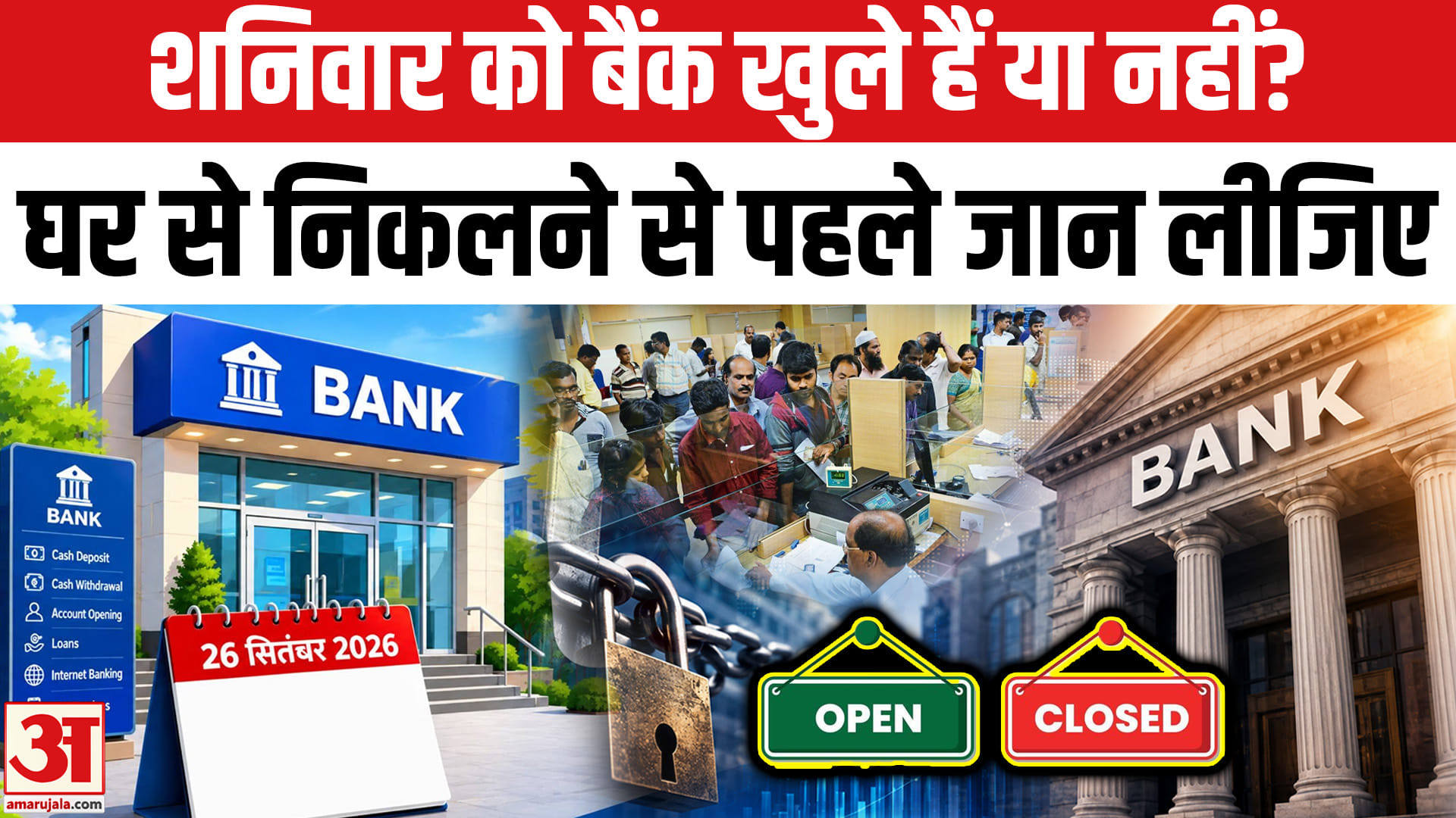 शनिवार को बैंक खुले हैं या नहीं? घर से निकलने से पहले जान लीजिए