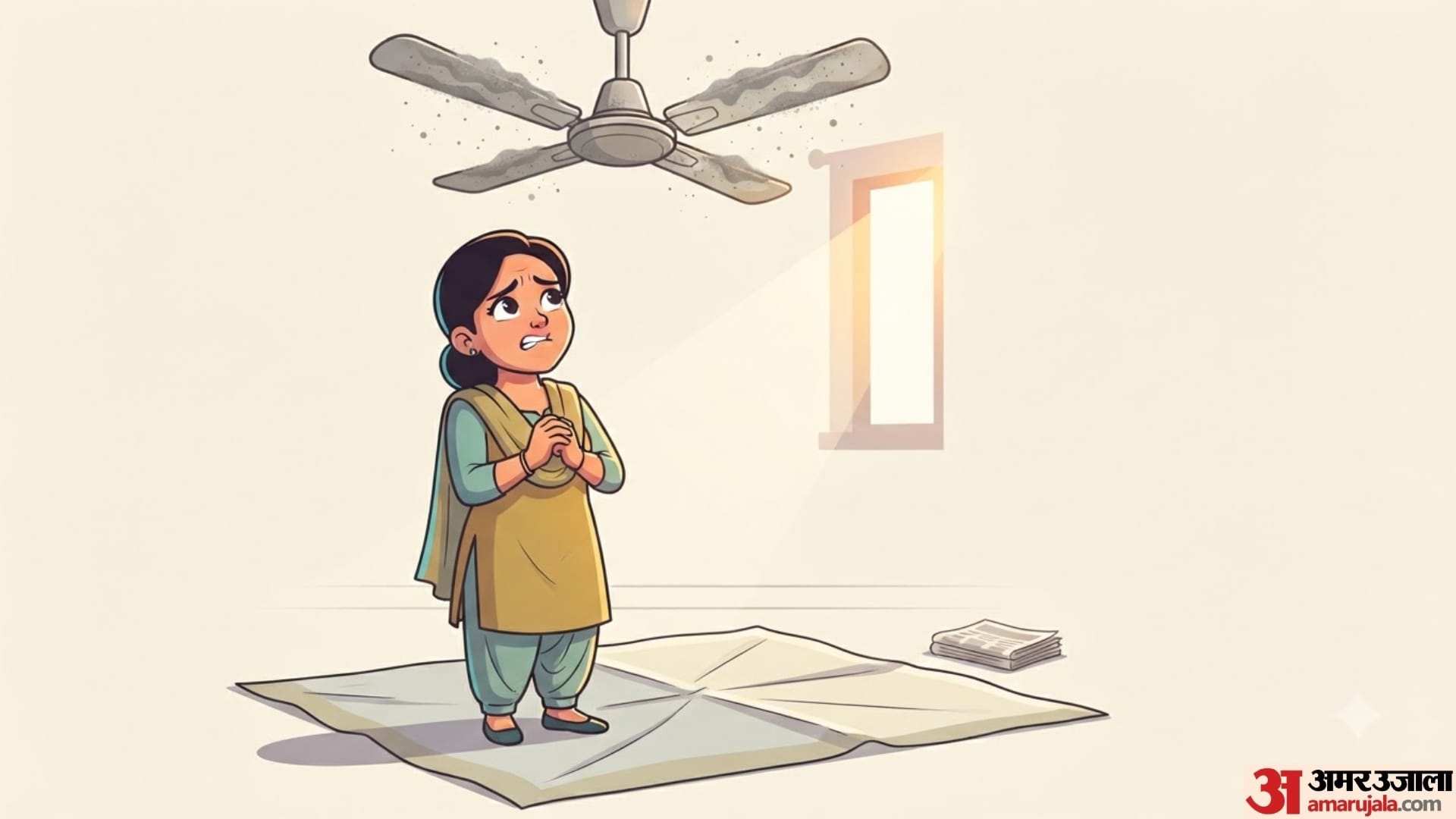 How To Clean Ceiling Fan full guide in hindi short height wale ceiling fan kaise saaf karen