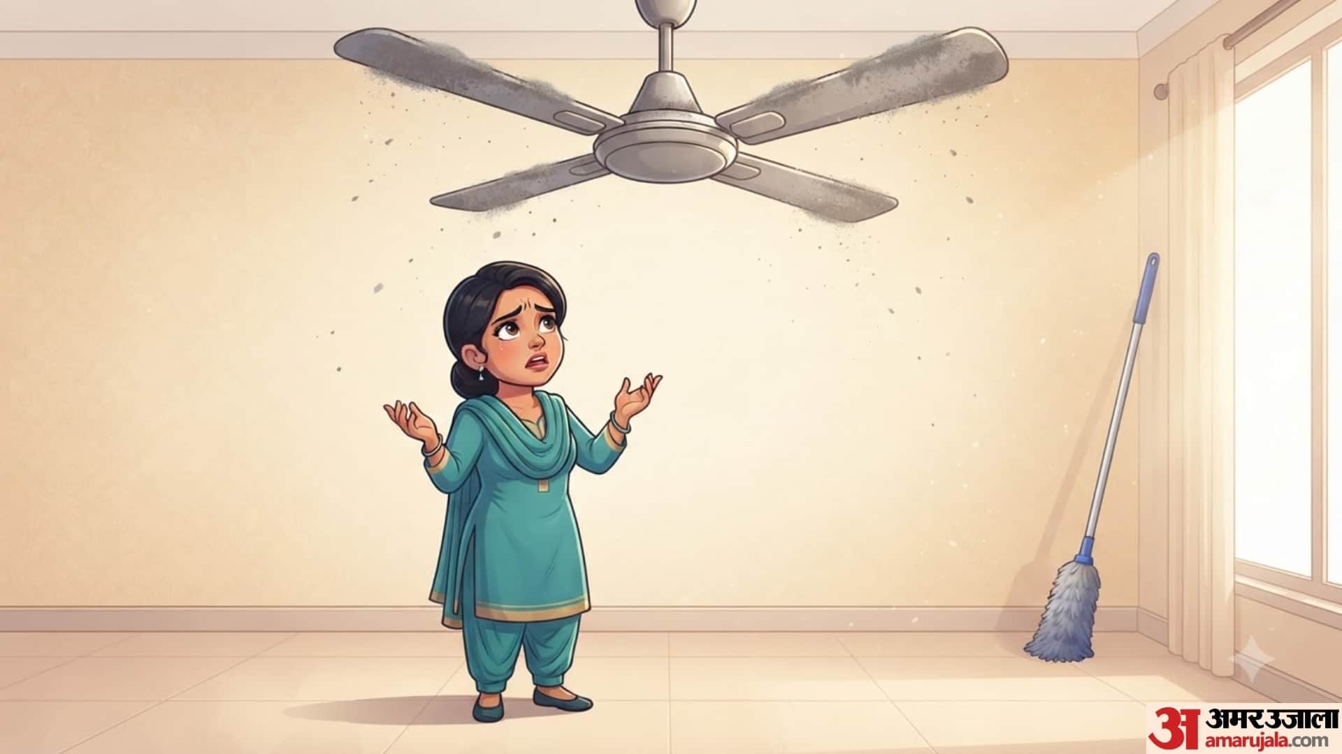 How To Clean Ceiling Fan full guide in hindi short height wale ceiling fan kaise saaf karen