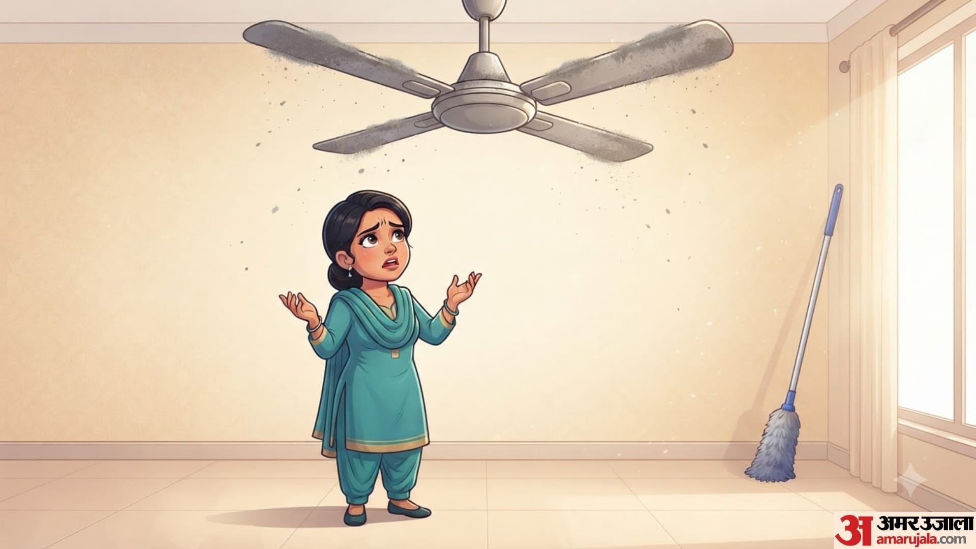 How To Clean Ceiling Fan full guide in hindi short height wale ceiling fan kaise saaf karen