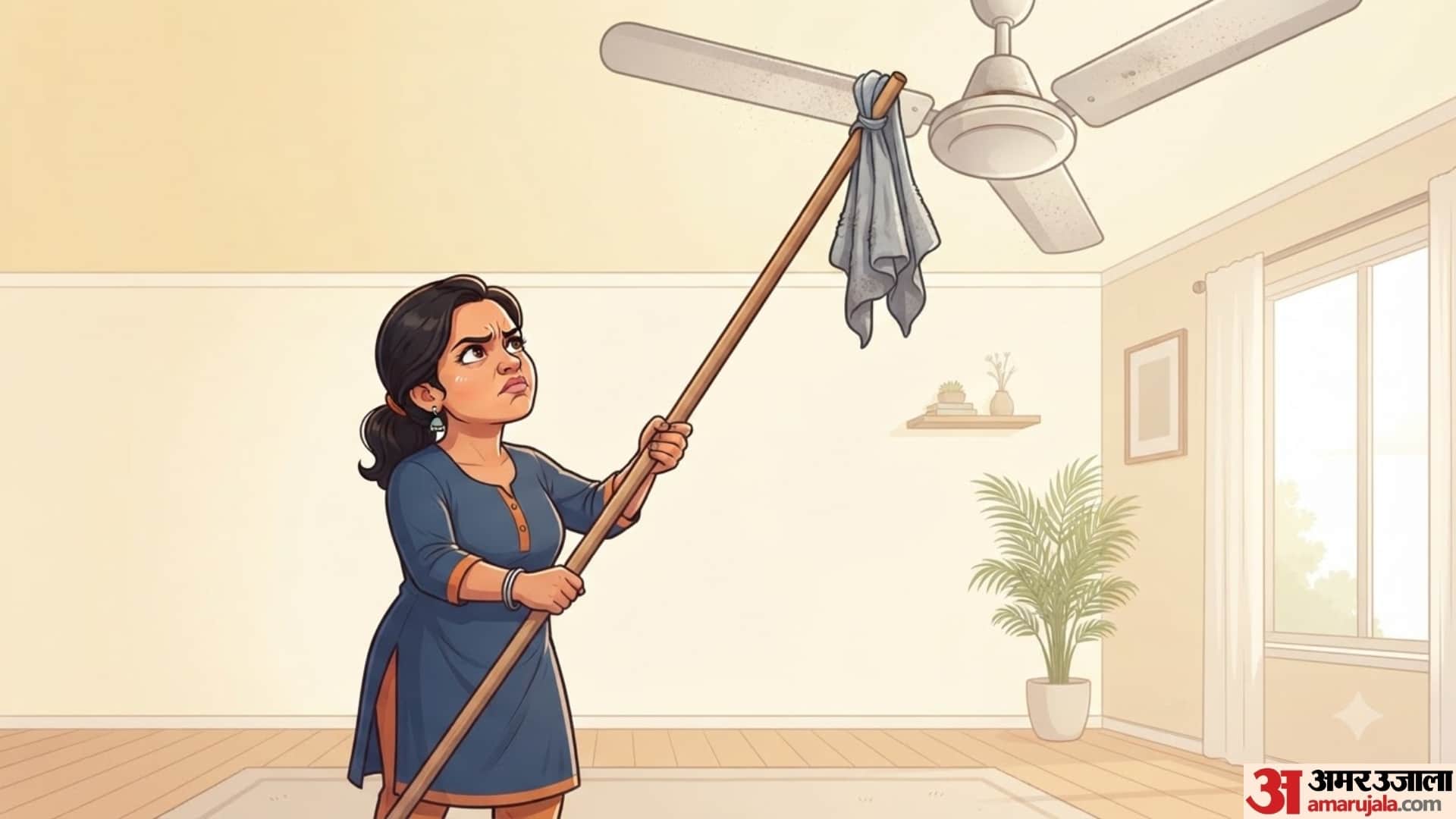 How To Clean Ceiling Fan full guide in hindi short height wale ceiling fan kaise saaf karen