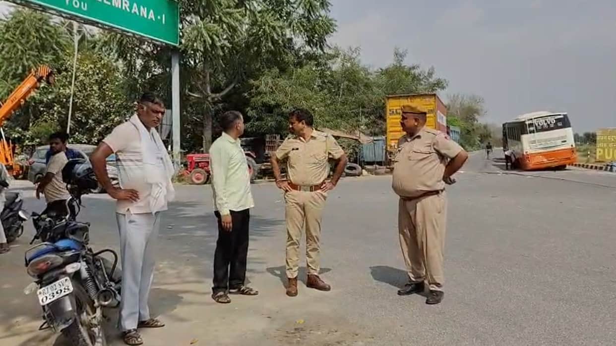 Delhi Jaipur Highway Accident Uncle and Niece on Bike Killed Woman Critical