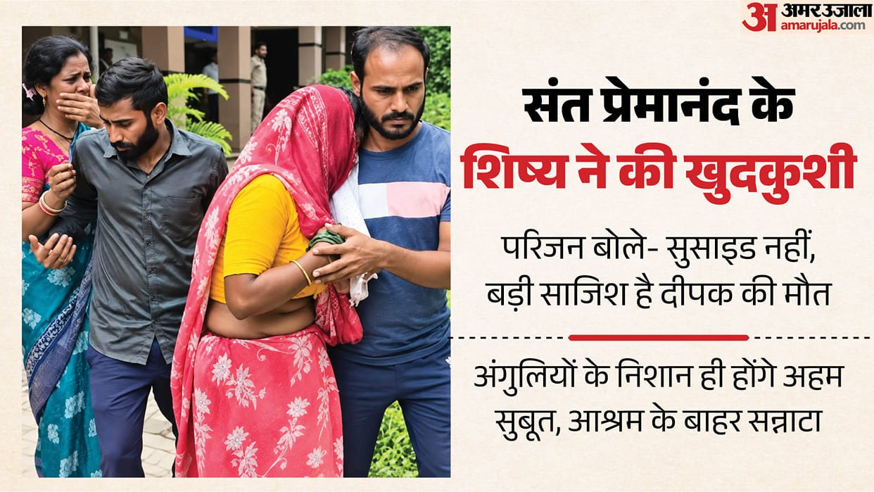 Saint Premanand disciple suicide New twist Family claims Deepak death not suicide but big conspiracy mathura